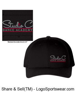 SCDA Hat (BLACK) Design Zoom